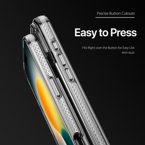 Crystal Clear Shockproof Case for 17 Pro Max – Anti-Yellow TPU Cover