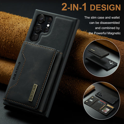 Samsung S23 Ultra Case 2-in-1 Detachable Magnetic Wallet Case