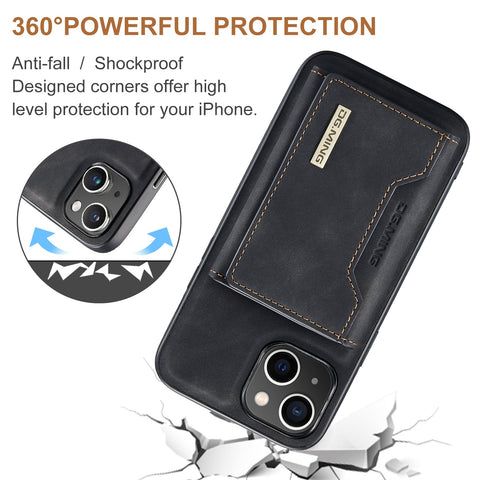 iPhone 15 Case 2-in-1 Detachable Magnetic Wallet Case