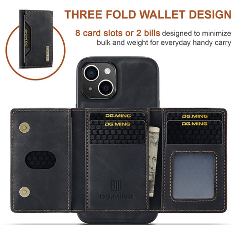 iPhone 15 Case 2-in-1 Detachable Magnetic Wallet Case