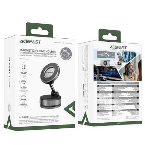 Dashboard Magnetic Phone with Manual Lock Suction Cup - ACEFAST