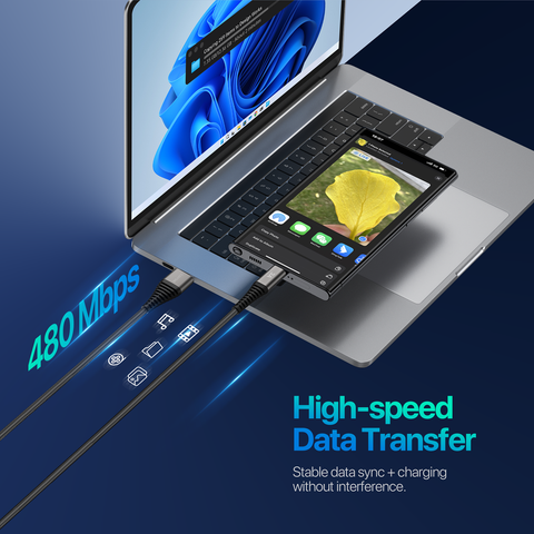 ELEKFONE USB to Type-C Charging Cable 1M