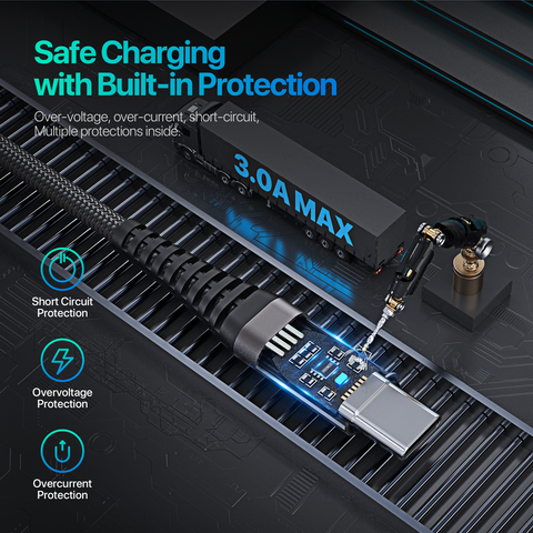 ELEKFONE USB to Type-C Charging Cable 1M