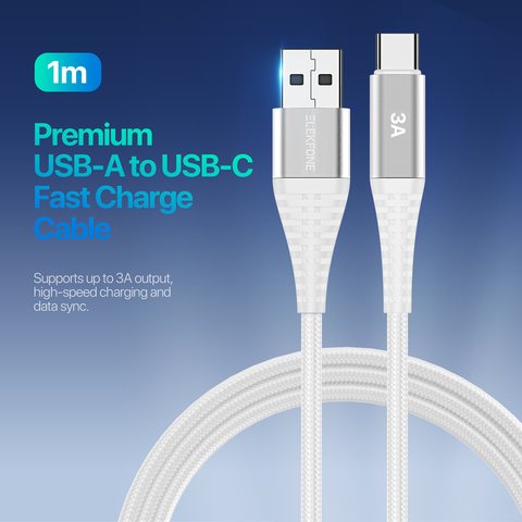 ELEKFONE USB to Type-C Charging Cable 1M