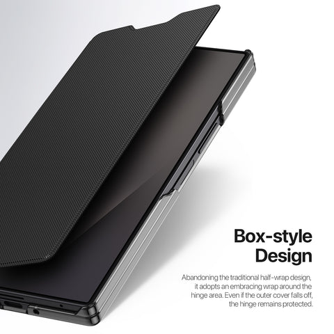 Samsung Galaxy Z Fold8 Ultra PU Leather Flip Case with Hinge Protection & Card Holder