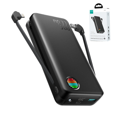 JOYROOM 22.5W Power Bank with Dual Cables 20000mAh