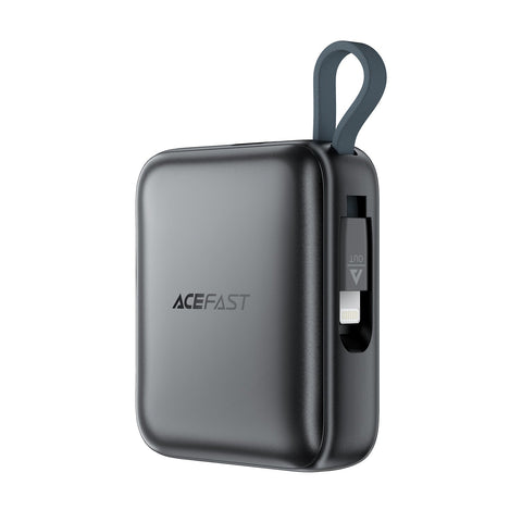 10000mAh Power Bank with Dual Built-in Cables for iPhone, Samsung & More - ACEFAST