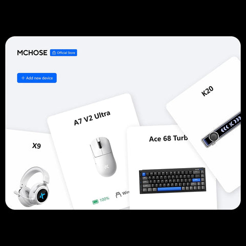 MCHOSE Ace 68 Turbo Full-aluminum Esports Hall Effect Keyboard