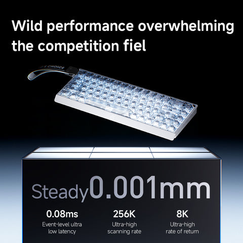 MCHOSE Ace 68 V2 RGB Hot-swappable Wired Mechanical Gaming Keyboard - Ring Magnetic Axis, 68 keys