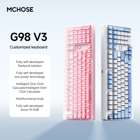 MCHOSE G98 Pro V3 Wireless Tri-Mode Custom Mechanical Gaming Keyboard