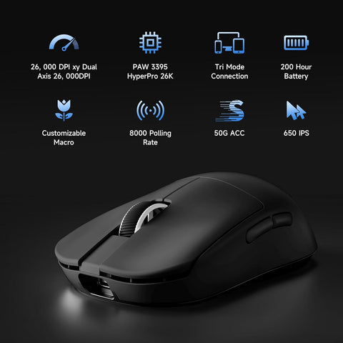 MCHOSE L7 Pro Ultra-Lightweight Wireless Gaming Mouse