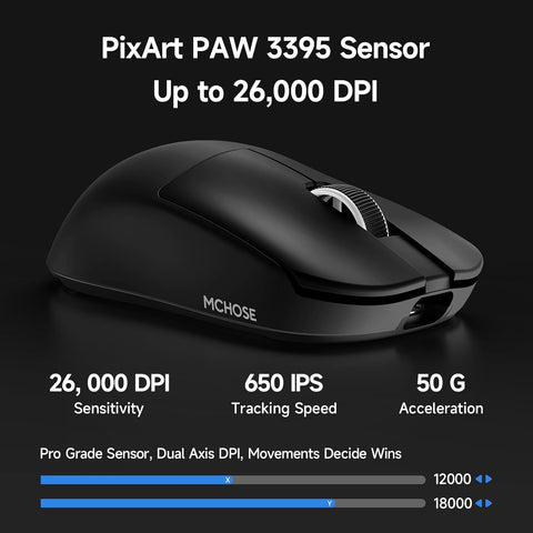MCHOSE L7 Pro Ultra-Lightweight Wireless Gaming Mouse