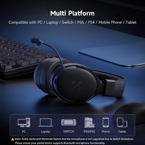 MCHOSE V9 Pro Noise-Canceling Wireless Gaming Headset