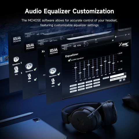 MCHOSE V9 Pro Noise-Canceling Wireless Gaming Headset