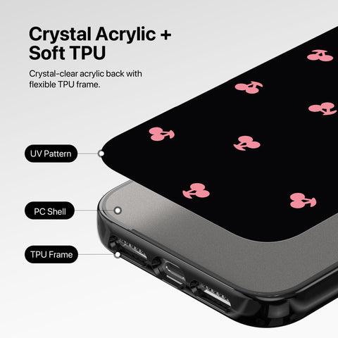 Magnetic Clear iPhone Case – Cherry Pop