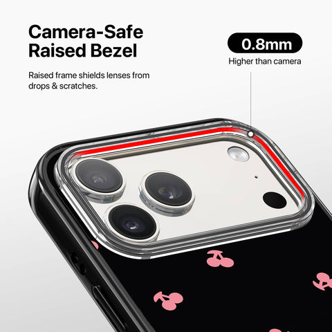 Magnetic Clear iPhone Case – Cherry Pop