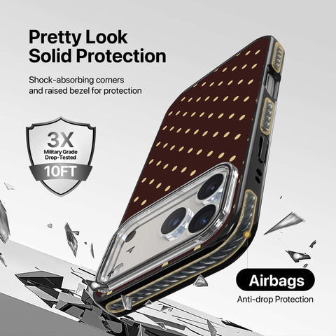 Magnetic iPhone Case - Choco Dots