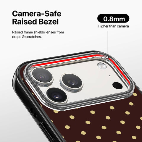 Magnetic iPhone Case - Choco Dots