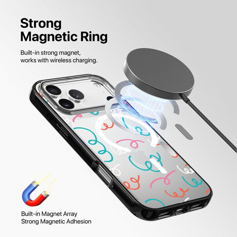 Magnetic iPhone Case - Colour Swirls