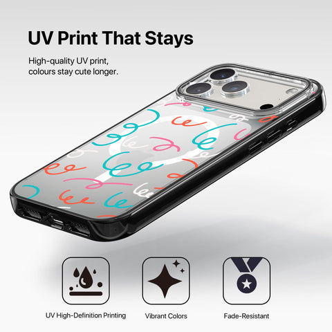 Magnetic iPhone Case - Colour Swirls