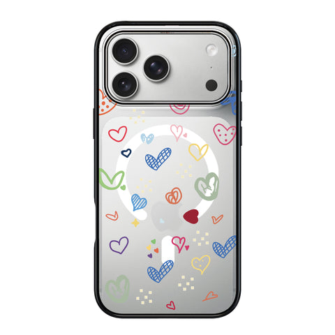 Magnetic iPhone Case - Love Doodles