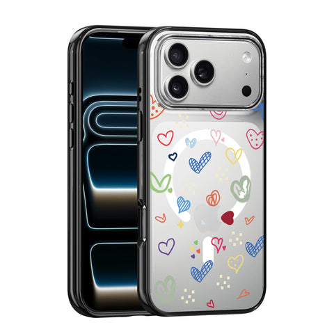 Magnetic iPhone Case - Love Doodles