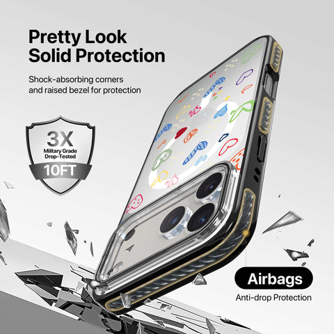 Magnetic iPhone Case - Love Doodles