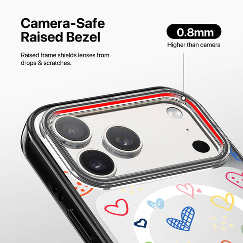 Magnetic iPhone Case - Love Doodles