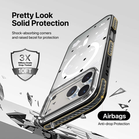 Magnetic iPhone Case - Star Bows