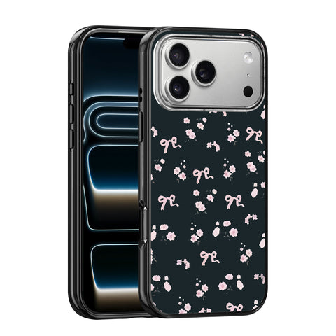Magnetic Clear Case – Midnight Bloom Bow
