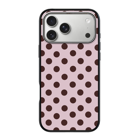 Magnetic iPhone Case - Mocha Dots