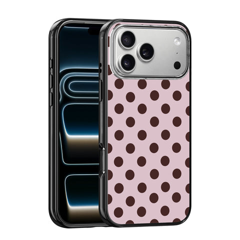 Magnetic iPhone Case - Mocha Dots
