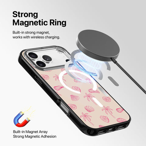 Magnetic iPhone Case - Palm Shells