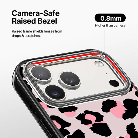 Magnetic iPhone Case - Pink Leopard