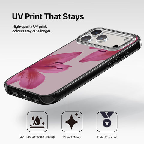 Magnetic iPhone Case - Pink Lily