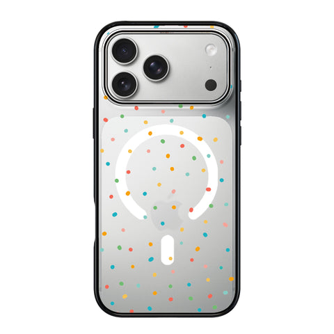 Magnetic iPhone Case - Rainbow Dots