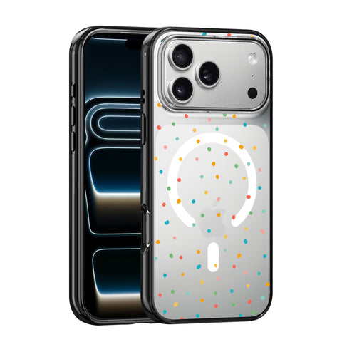 Magnetic iPhone Case - Rainbow Dots