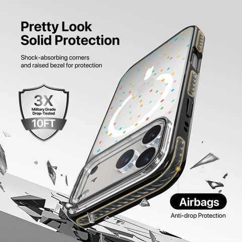 Magnetic iPhone Case - Rainbow Dots