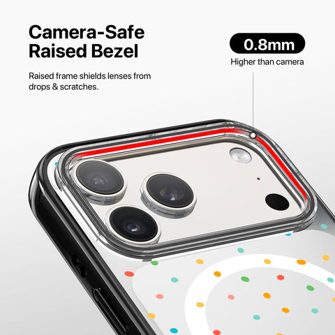Magnetic iPhone Case - Rainbow Dots