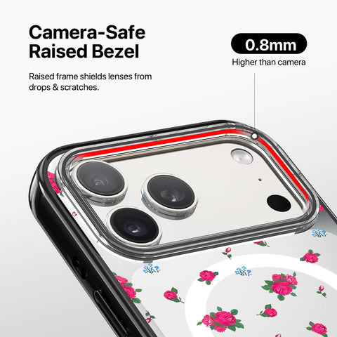 Magnetic Clear Case – Rose Scatter
