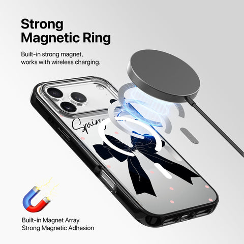 Magnetic iPhone Case - Spring Bow