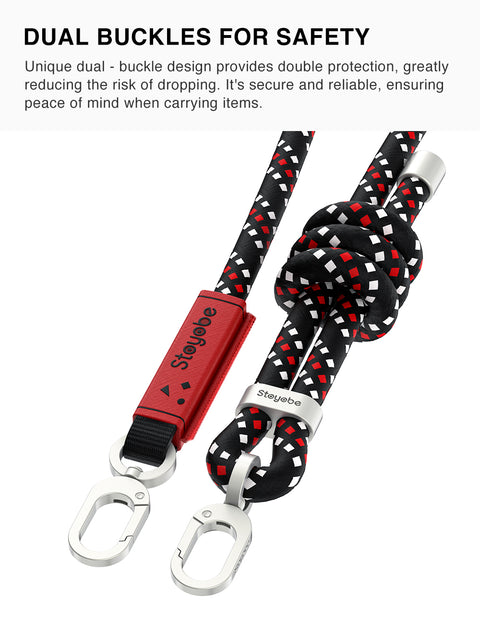 Premium Fashion Phone Lanyard – Universal Braided Shoulder Strap with Easy-Attach Clip