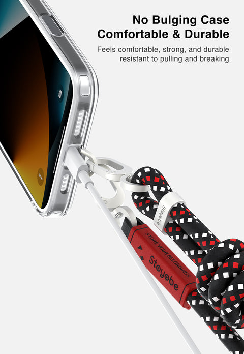 Premium Fashion Phone Lanyard – Universal Braided Shoulder Strap with Easy-Attach Clip