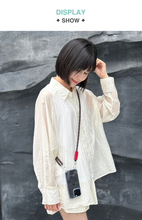 Premium Fashion Phone Lanyard – Universal Braided Shoulder Strap with Easy-Attach Clip