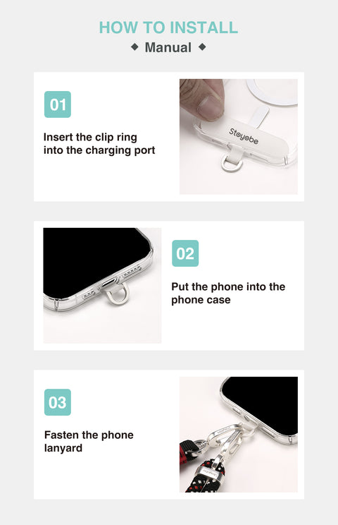 Premium Fashion Phone Lanyard – Universal Braided Shoulder Strap with Easy-Attach Clip