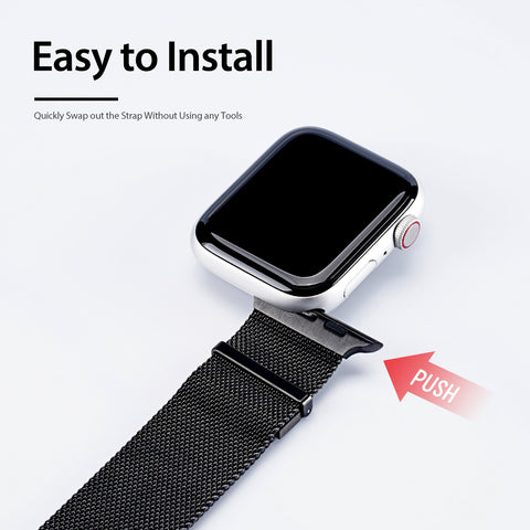 Premium Milanese Apple Watch Band – Black