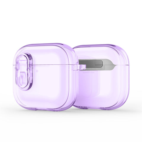 AirPods 4 Purple Case with Wireless Charging Support