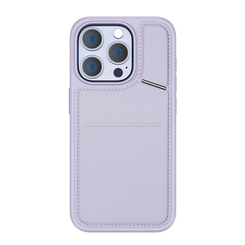 iPhone 13 Pro Case - Magnetic Case with Stand - Black - Purple