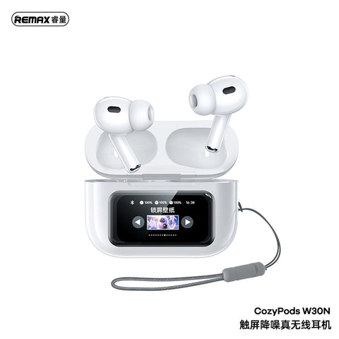 Bluetooth ANC Earbuds with LCD Touch Case – Noise Cancelling