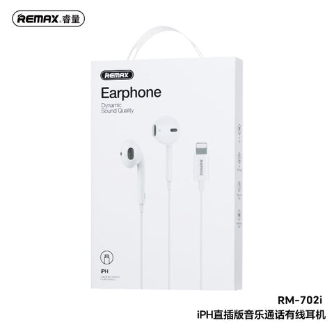 Lightning Wired Earphones with Mic – Plug & Play Dynamic Sound